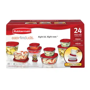 Rubbermaid 6137764 Food Storage Container Set, Assorted Size