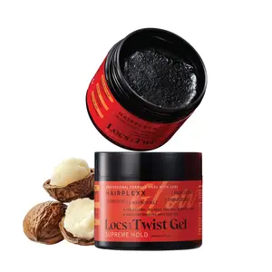 Hairplexx Glow Loc & Twist Gel - Supreme Hold for Locs, Retwists & Twists - Deep Moisture + Scalp Nourishment with Shea Butter, Biotin & Castor Oil - 150ml / 5.07oz