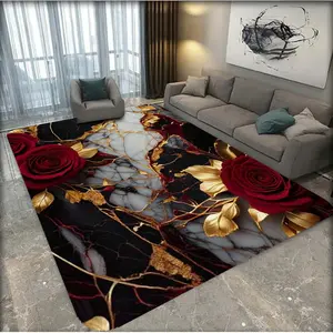 1 piece of themed carpet print, Absorbent rug, soft, absorbent, non slip, good resilience, suitable for living rooms, bedrooms, kitchens, bathrooms, home decoration, outdoor decoration, durable and washable, can also be used as pet mats