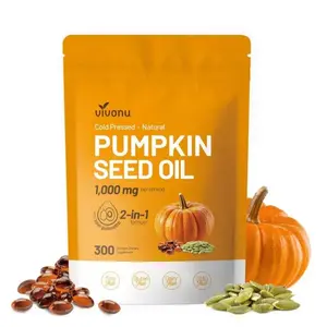 Natural Pumpkin Seed Oil & Saw Palmetto Softgels 3000mg High Content Plant Esters 300 Capsules Supplement for Hair and Prostate Support Cold Pressed Non-GMO Healthcare Formula