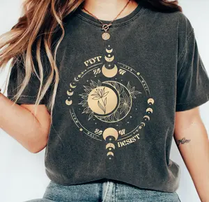 Subtle Anti Fascist FDT Celestial Moon Political T-Shirt, 8647 Anti Trump Fascism Shirt, Pro Choice Feminist Democrat Activist Tee, Gift For Her