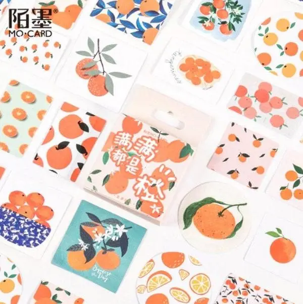 Orange Themed Sticker box