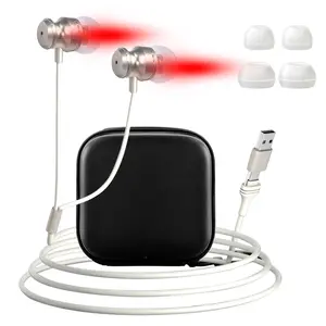 Ear Red Light Rejuvenation 650nm Light + Dual Charging️ | 2 Pairs Silicone Tips + Case | Recovery Tool for Gamers/Workers/Night Owls!