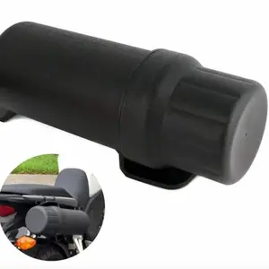 Motorcycle Off-Road Universal Tool Tube Waterproof Storage Canister Tool Repair Box Document Holder with Anti-theft lock Ring Big 110MM (MTTBBK001)