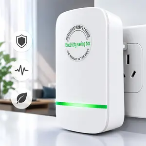 2026 Upgraded Smart Power Box with US Plug, Voltage Monitoring, Surge & Overload Protection, 90-250V Plug-in Power Stabilizer, LED Indicator, Safe Home Appliance Protector for Office & Indoor Use.Remote Battery Disconnect Switch
