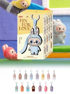 Pick Your Letter (A-M) Pop Mart Labubu The Monsters Pin for Love Series Vinyl Plush PendantBlindbox 1 Box Halloween Christmas Holiday Gift