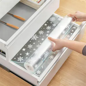 Transparent Washable Cuttable Drawer Liner, Non-Slip Refrigerator Inner Lining, Suitable for Fridge Glass Shelves Cabinets Home Kitchen Supplies