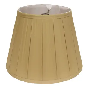 HomeRoots 469846 11 in. Primrose Slanted Crimped Box Shantung Lampshade