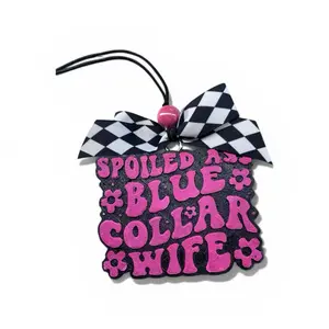 Made to order Sassy Saint Spoiled Blue Collar Wife Car Freshie or Small Spaces. Highly scented. Premium quality.