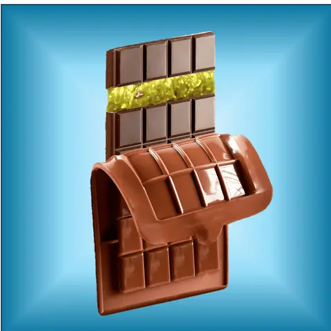 US Enjou Chocolat Personalized Dubai Chocolate Bar Kit - Silicone 24-Cell (9x4.1x0.4 in), Dark Pistachio & Milk Chocolate Blocks, Pistachio Swirl, Customizable Flavors, DIY Dessert Snack, Tree Nuts, Individual Bars