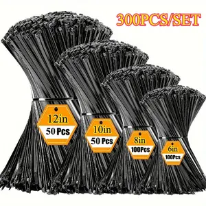 300PCS  Set Of Multi-Purpose Ties, Durable And Versatile For Gardening, Outdoor Bundling, Home And Office Organization