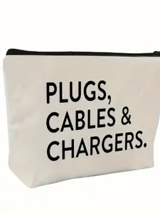 Durable Zipper Storage Bag Organizer Pouch for Electronic Gadgets, Ideal for USB Cables, Headphones, Chargers and Travel Essentials, Perfect Gift for All Occasions