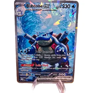 Blastoise ex Stained-Glass Pattern Fractal Glass Holo Card #2