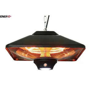 212 MAIN Energ Plus HEA-21288 LED-BLK Household Radiant Heat Hanging Type Weatherproof All-Season Infrared Electric Outdoor Heater, Heat Safe