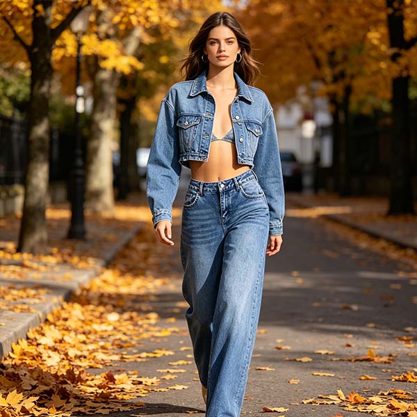 European & American Fashion High Street Women's Loose Straight Jeans, American Casual Style