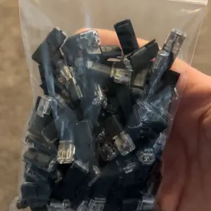 Double-Wire Plug-in Connector LED Light Strip Connectors 2 Pin Low Voltage Wire Connector with Locking Buckle Fast Connect Plugs for Strip Lights YY Lead Strip Automotive Wiring Electricity 100pcs Lamp