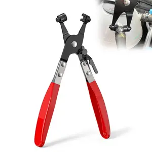 DABATR Hose Clamp Pliers, Automotive Hose Clamps Pliers Repair Tool with Swivel Flat Band for Removal and Installation of Ring or Flat Type Hose Clamps, Spring Clamp Pliers Hose Clamp Removal Tool