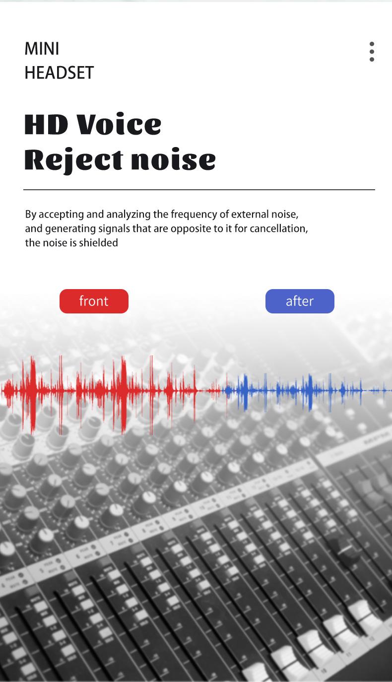 Wireless sleep earphones, mini Bluetooth earphones, touch operation, silicone in ear for long-term wear, LED digital display, high-definition sound quality, compatible with smartphones, noise cancelling earphones suitable for sleep, work, and gaming