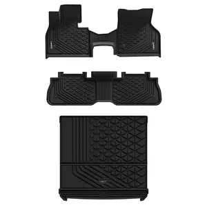 Lasfit Deep-Tread Custom Floor Mats or Cargo Mat, Automotive Car Interior Accessories for 2022-2026 BMW iX, Deep-Tread Floor Mats