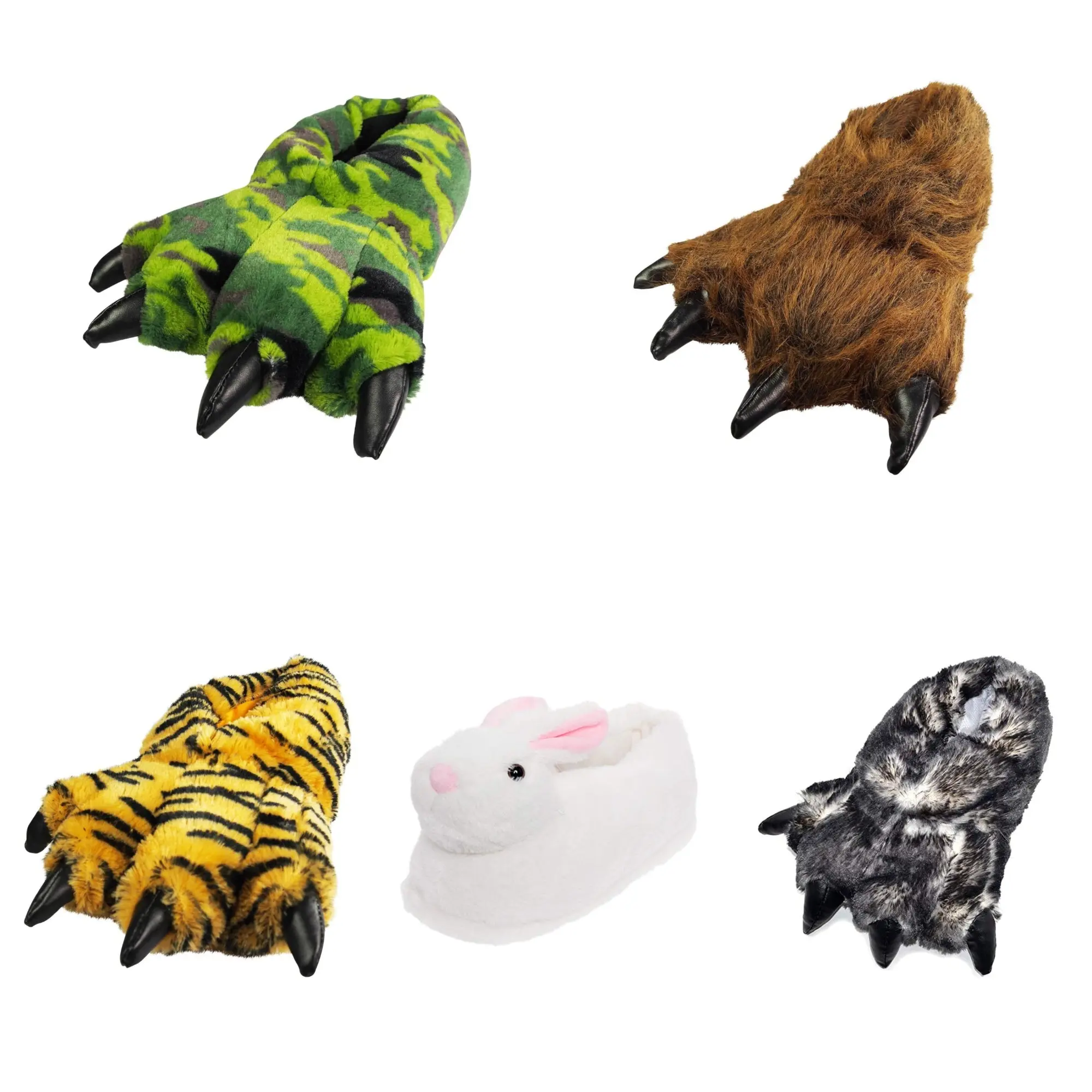 Norty Boys Girls Women Men Soft Animal Claw Paw Feet Indoor Indoor Slipper 39423