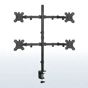 Quad Monitor Desk Mount - 13” to 30" Screens