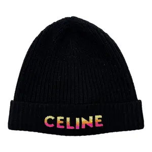 Celine Sequin Beanie Black - Lightly Worn