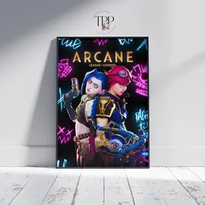 Arcane Season 2 Poster, Arcane Sister Wall Art, Jinx and Vi Fan Art, Tv Series Print, Home Wall Decor, Unique Gift Idea