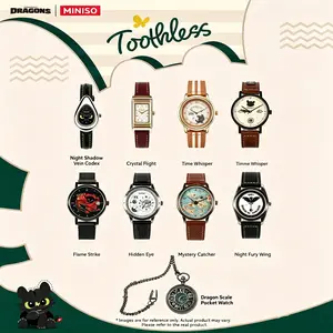 How to Train Your Dragon Blind Box Watch for Daily Wear, Collectible Gift Wristwatch with Mystery Dragon Design