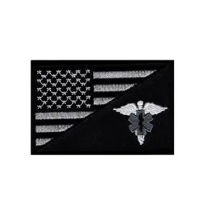 EMT USA Flag Medic EMS Tactical Hook Patch by Miltacusa (MF4)