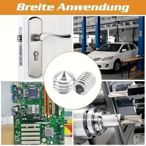 400pcs Assorted Fixing Screw Kit, Hex Socket Pan Head Cup Point Screw Set, Metric M3/m4/m5/m6/m8, Door Handles, Bathroom Fixtures