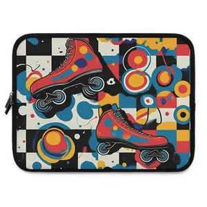 Sparkle XO - Colorful Roller Blade Laptop Sleeve, Stylish Laptop Case, Vibrant Tech Accessory, Gift for Skaters, Fun Laptop Cover