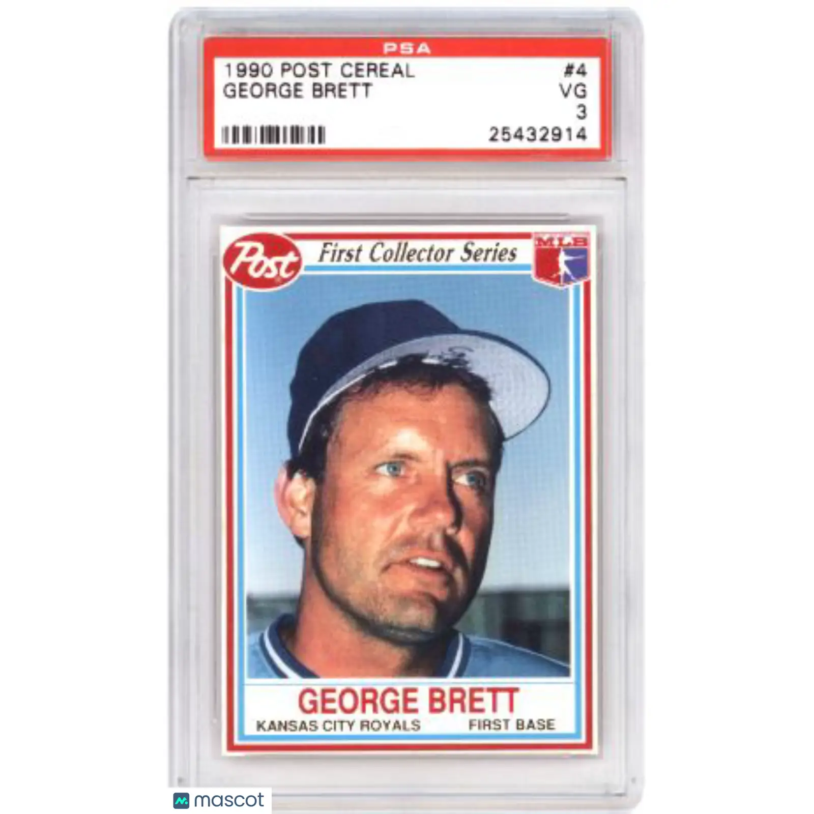 George Brett PSA 1990 Post Cereal #4 Baseball 3