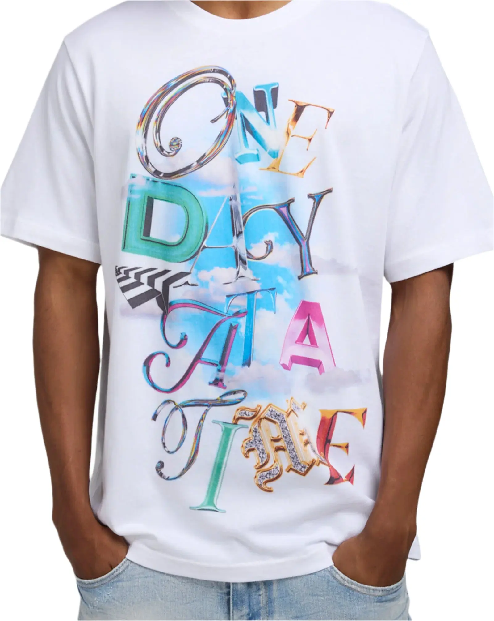 PAPER PLANE ONE DAY AT A TIME TEE