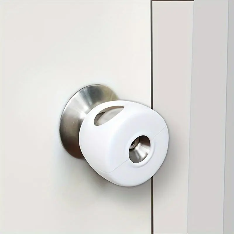 Round Ball Lock Bump Protector, 2 Counts Child Safety Nursery Babies Door Knob Cover, Room Door Knob Crash Protector, Home Accessories