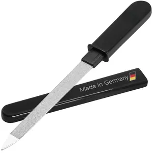 3 Swords Germany - Brand Quality Double Sided (fine & coarse) Sapphire Metal Pocket Nail File (1 Piece), Made in Solingen Germany