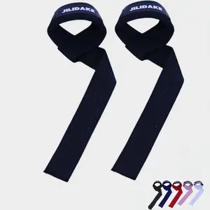 JILIDAKE Lifting Straps - Gym Essential for Breaking Limits! Neoprene Cushioned Wrist Support with Anti-Skid Silicone - Ideal for Weightlifting, Bodybuilding, CrossFit & Strength Training