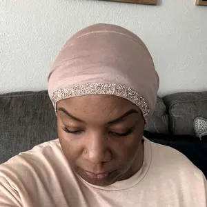 Women's Rhinestone Decor Instant Hijab, Modest Fashionable Hijab for Daily Wear, Women's Islamic Clothing for All Seasons, Clothes for Women