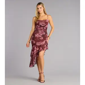 Quietly Captivating Floral Midi Dress