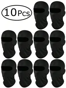 10Pcs Ski Mask for Men Full Face Cover Winter Face Mask UV Sun Protection Balaclava Headwear for Women Outdoor Cycling