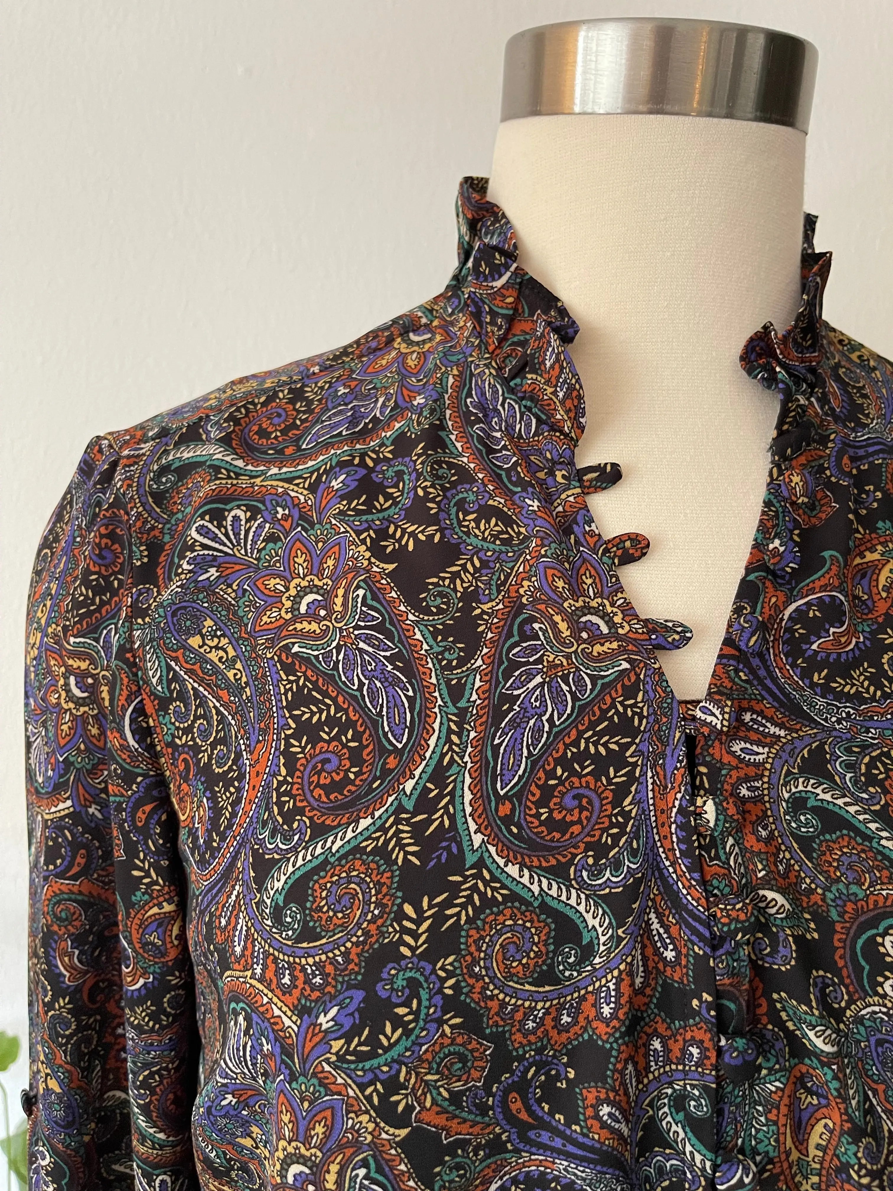 Express brand Paiseley Blouse- Size Medium
