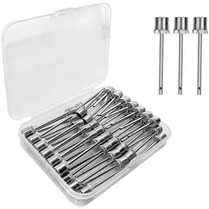 Ball Pump Needles (50 Pack) - Heavy Duty Inflation Needles & Ball Pins for Basketball, Soccer Ball, Football, Bike Pump - Fits Most Air Pumps - Universal Air Needles for Sports Balls.