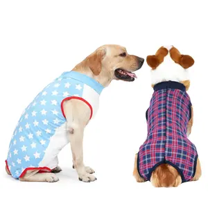 Dog Onesie for Surgery Female Breathable Abdominal Wounds Bodysuit Dog Surgical Recovery Suit  Anti Licking Cone E Collar Alternative Dogs Vest After Post-Operation