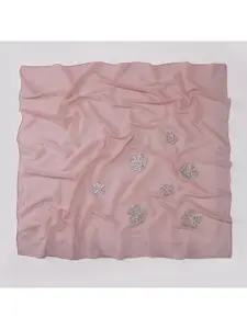 New Pearl Chiffon Flower Iron-on Rhinestone Small Scarf Malaysian Headscarf Hui Ethnicity Veil