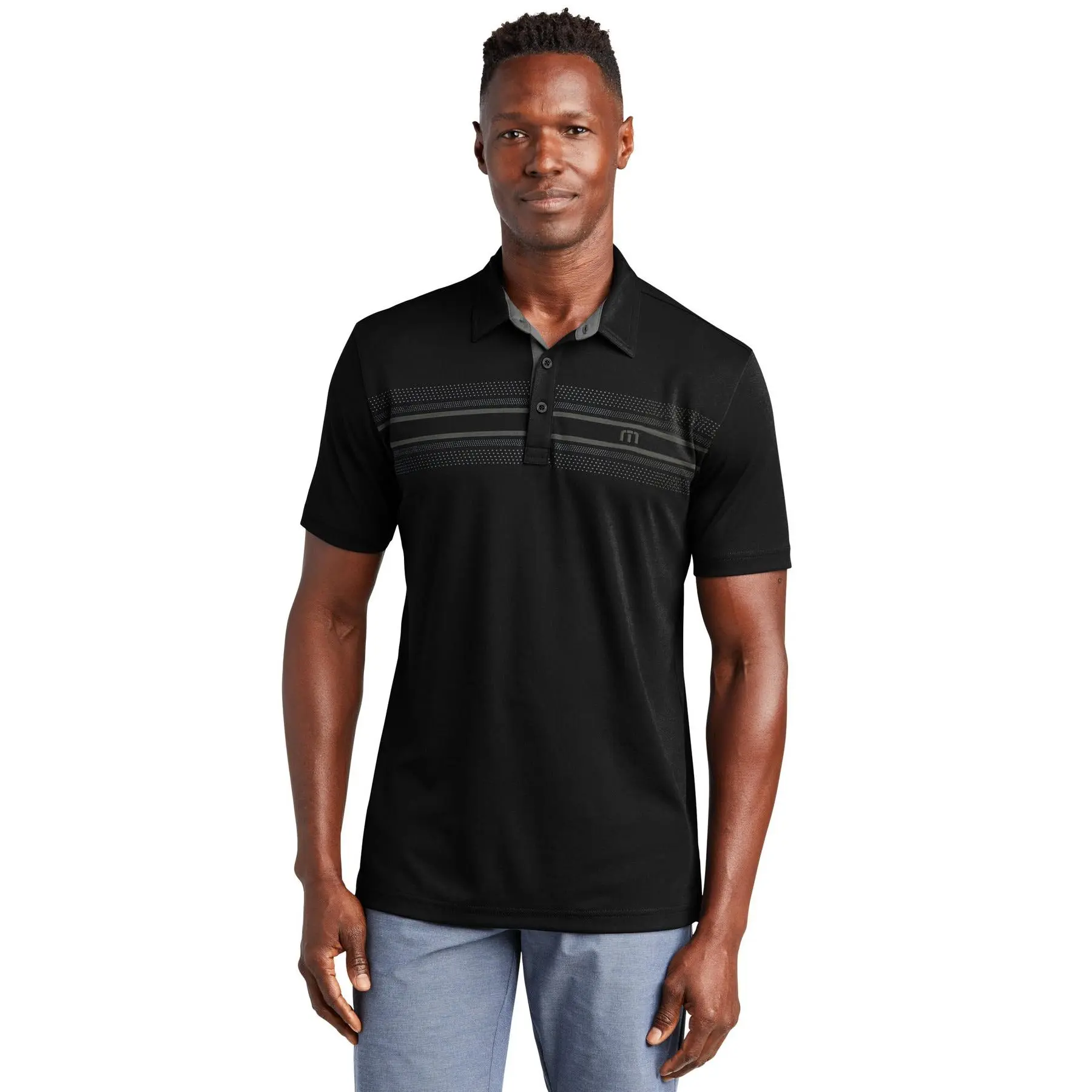 Custom Embroidered or DTF Printed - TravisMathew Monterey Chest Stripe Polo TM1MW450