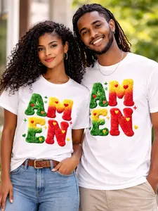 AMEN Graphic T-Shirt – Ethiopian Colors Design