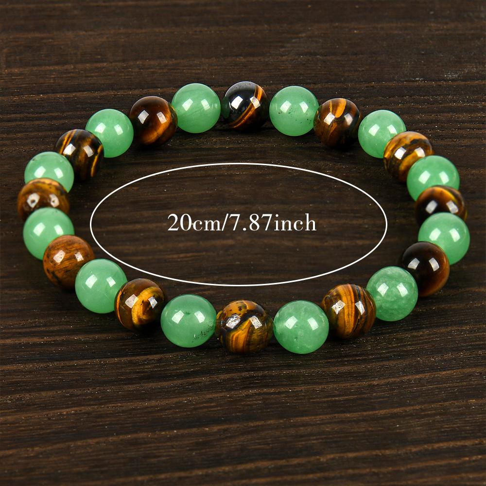 1pc Arpurraina Money Attraction Bracelet with Green Aventurine & Tiger Eye beaded jewelry protection bracelet encouragement gift fashion artificial bracelet of the day Colorblock Beaded Crystal Bracelet ,Manifestation, Wealth Amulet, Good Fortune,,soh 1pc Arpurraina Money Attraction Bracelet with Green Aventurine & Tiger Eye beaded jewelry protection bracelet encouragement gift fashion artificial bracelet of the day Colorblock Beaded Crystal Bracelet ,Manifestation, Wealth Amulet, Good Fortune,,soh