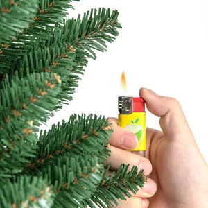 COSTWAY - 5/6/7/8 Feet Pencil Christmas Tree with 295/392/523/671 Memory Wire Branch Tips and Upgraded Metal Stand-5 feet