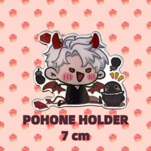 Love and Deep Space Sylus Caleb Zayne Xavier Rafayel Q Style Phone Holder 7cm Cute Character Design