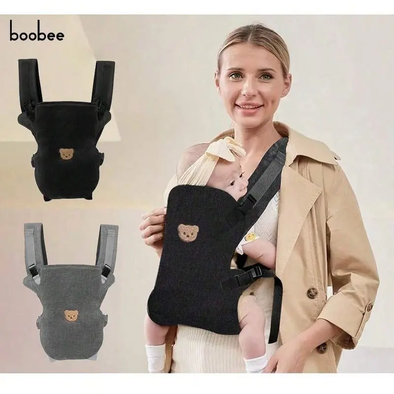 Ergonomic Multifunctional Baby Carrier, Lightweight Carrier, Newborn Sling Carriers, 4-In-1 Portable Travel Gear, Adjustable Comfortable Front & Back Straps, Perfect Gift for Newborns