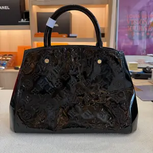 Pre-owned Louis Vuitton Monogram Vernis Montaigne BB Handbag